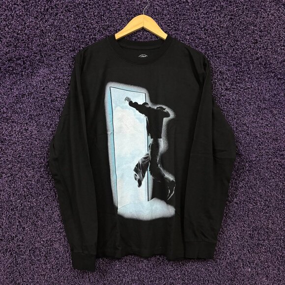 Kid Cudi Free Album Running Out Cover L/S Shirt Size Medium - Picture 1 of 4